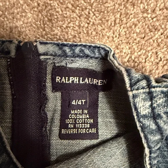 Ralph Lauren Light Blue Denim Dress - Picture 2 of 3